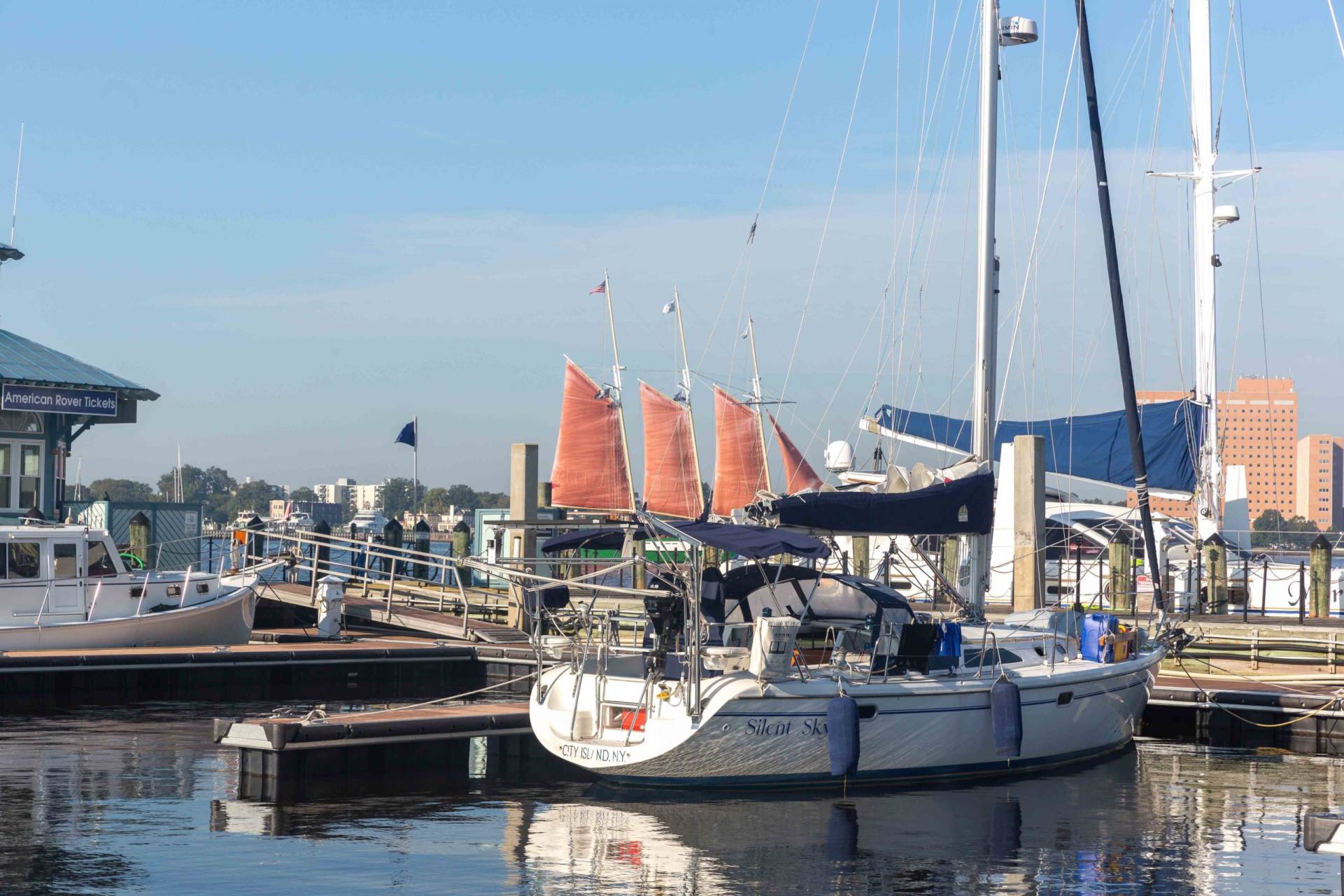 sailboat marina water 